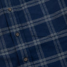 Double Brushed Flannel ShirtNavy Grey Plaid