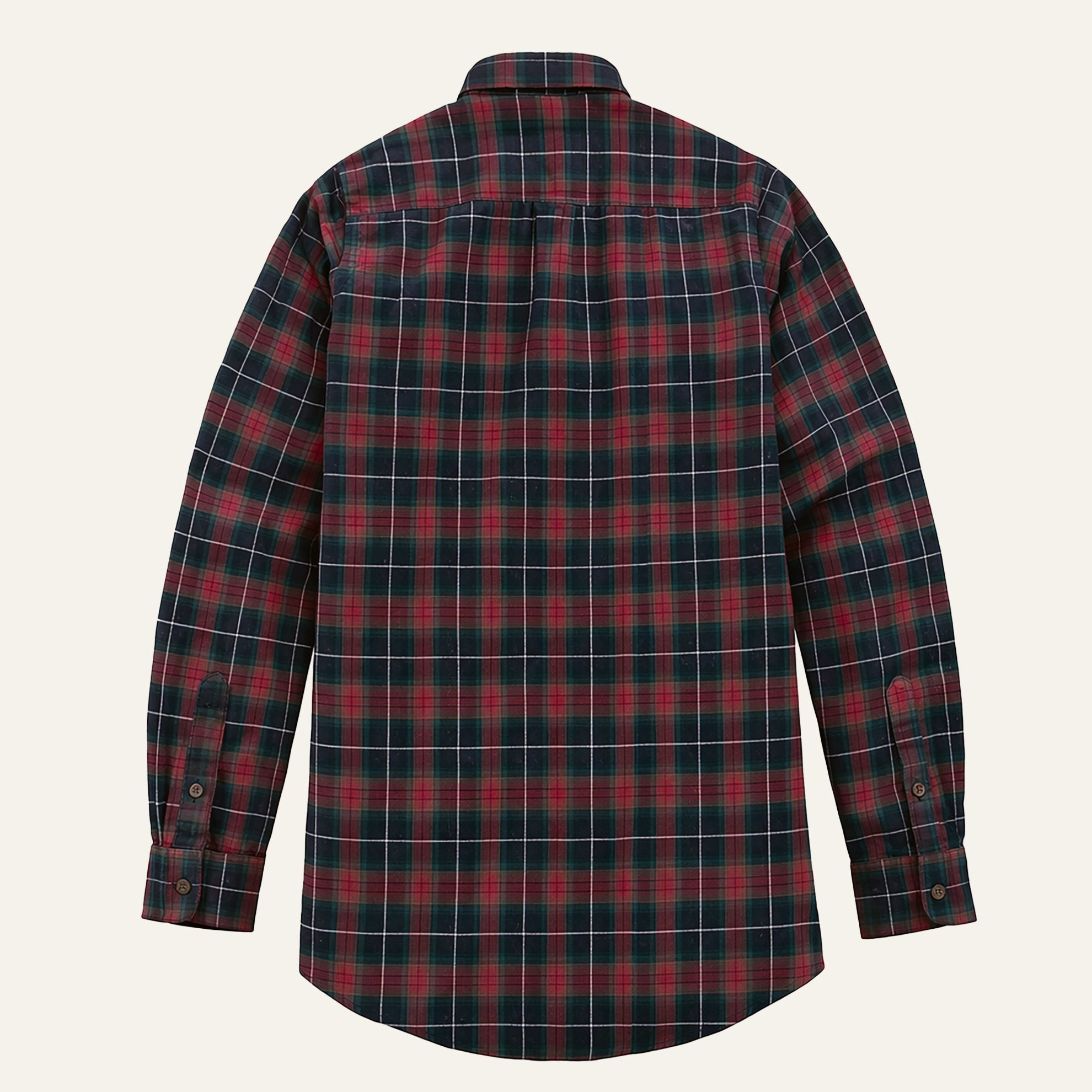 Double Brushed Flannel ShirtRed Tartan Plaid
