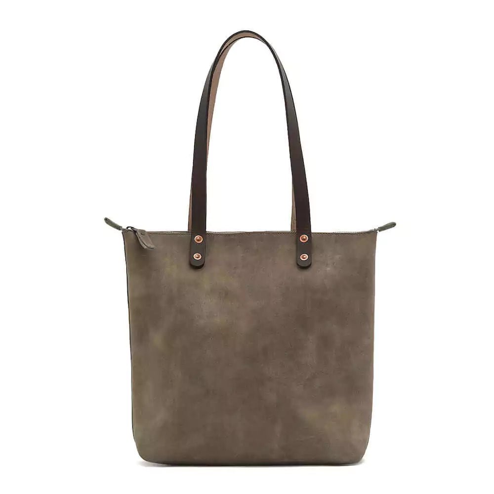 Eden MEDIUM Leather Tote Bag - ZipperedMushroom