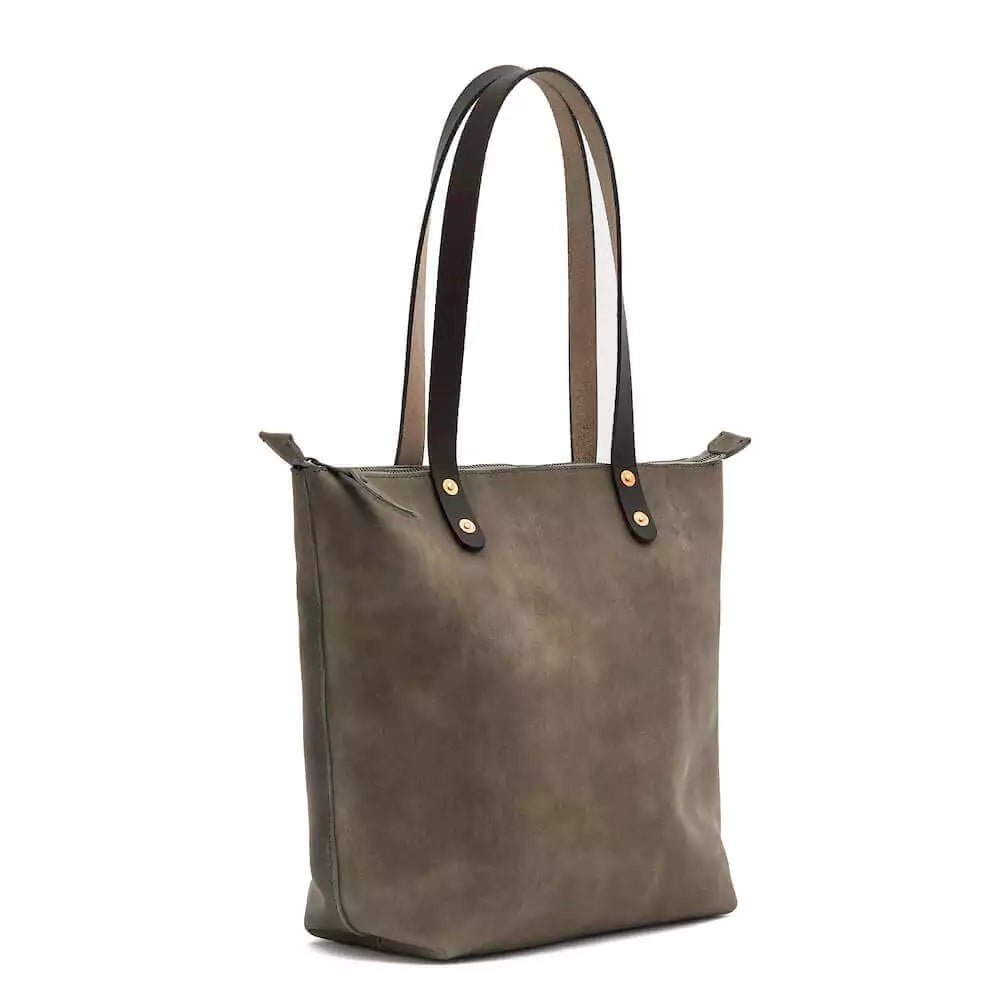 Eden MEDIUM Leather Tote Bag - ZipperedMushroom