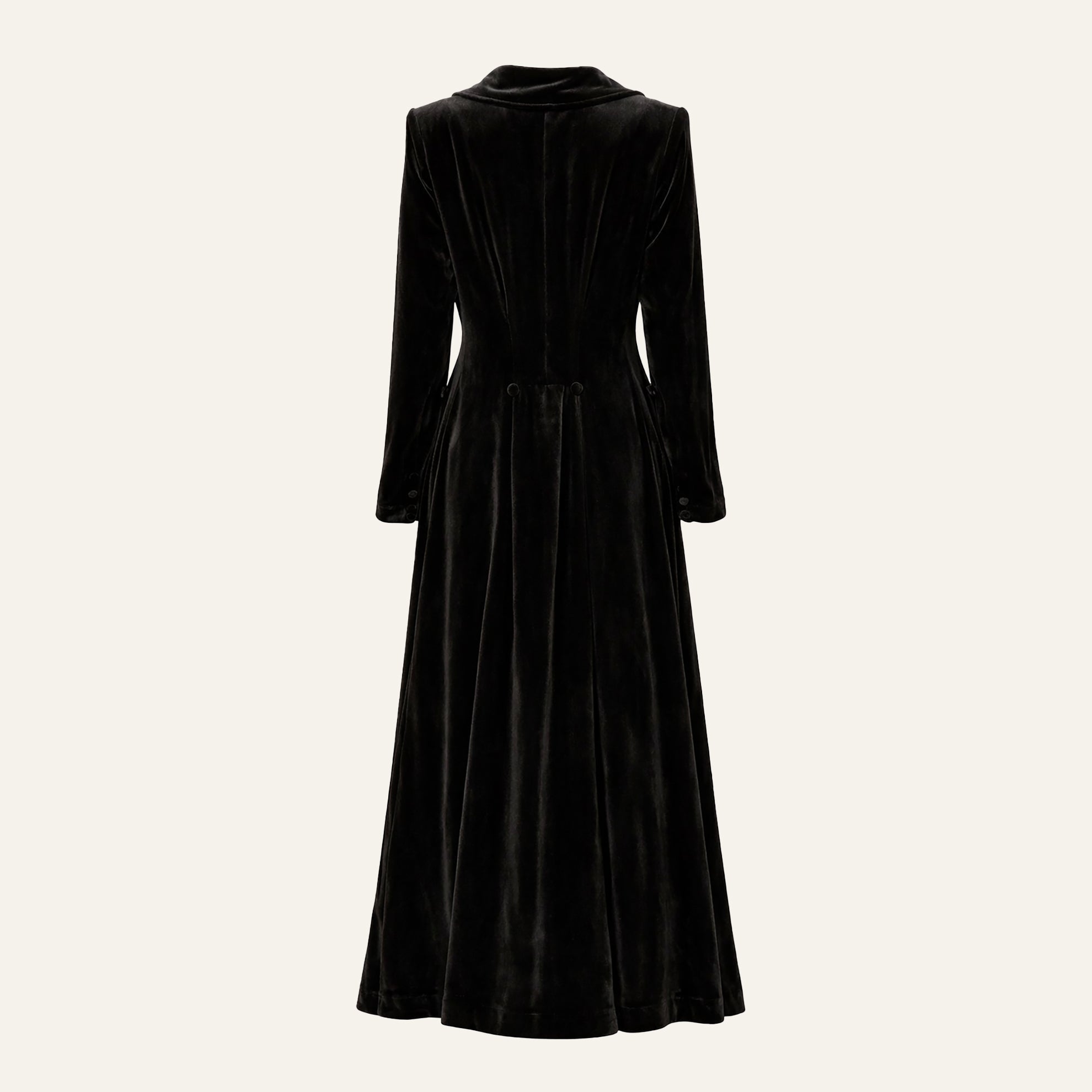 Edwardian Velvet CoatBlack