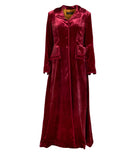 Edwardian Velvet CoatBlack Cherry