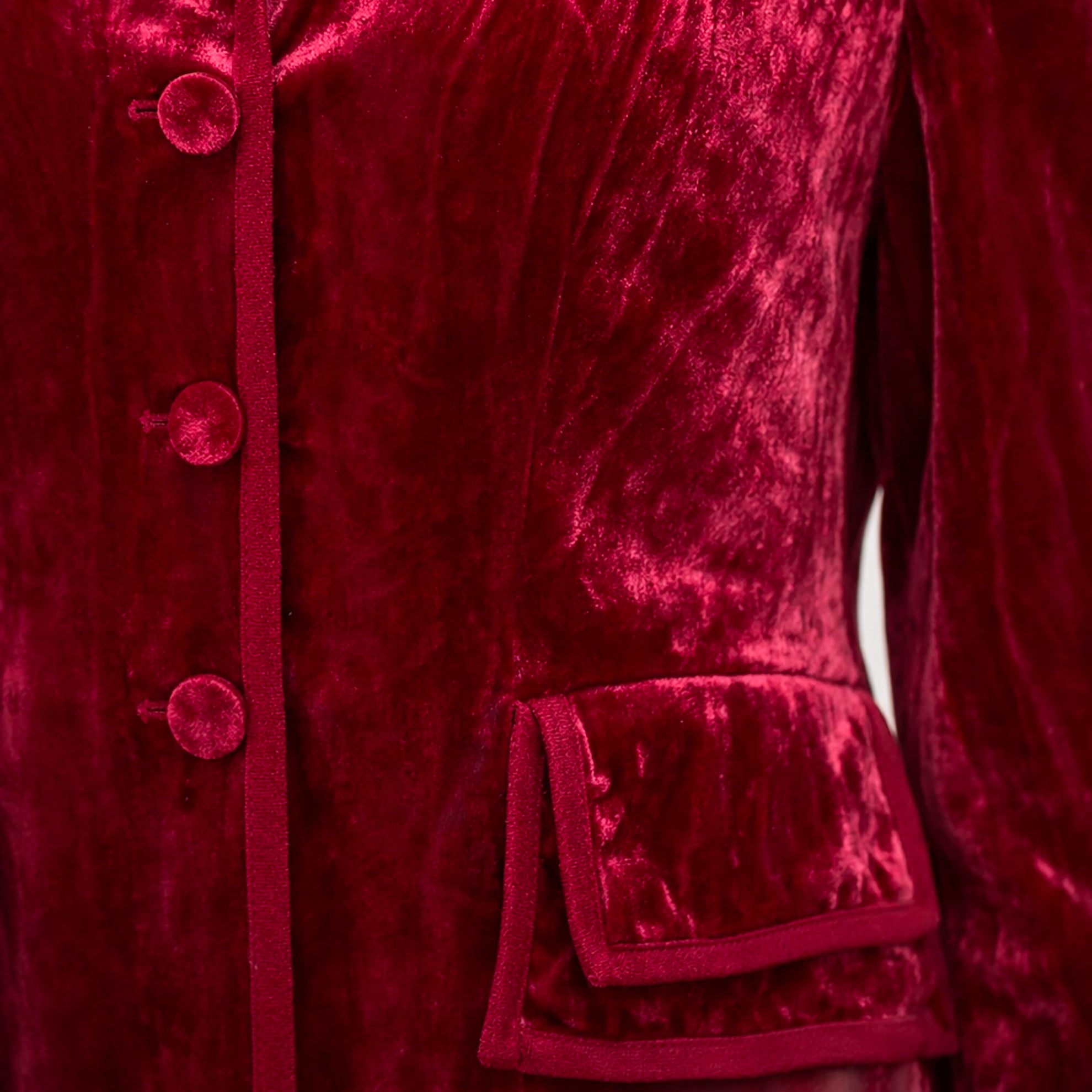Edwardian Velvet CoatBlack Cherry