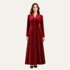 Edwardian Velvet CoatBlack Cherry