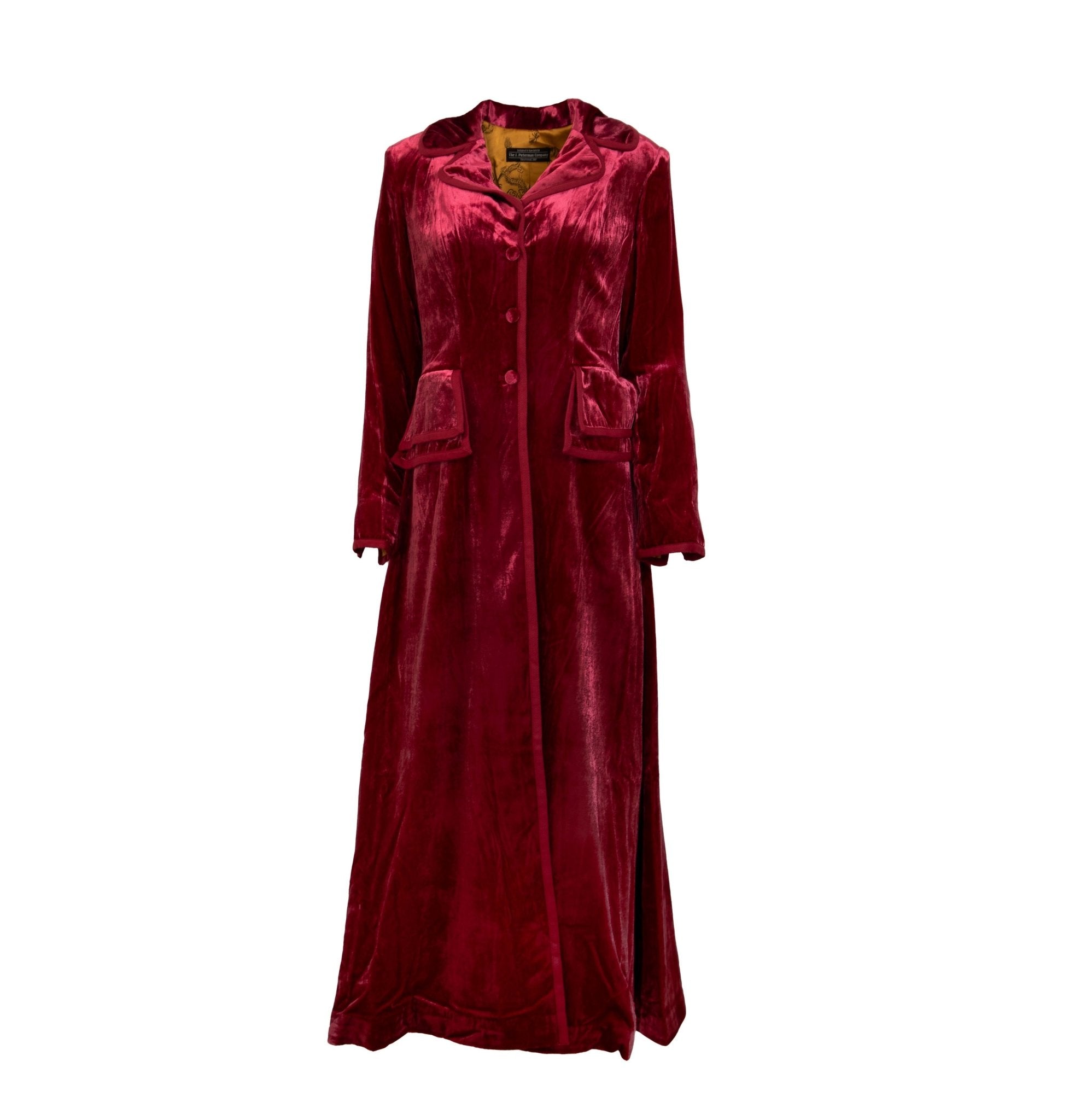 Edwardian Velvet CoatBlack Cherry