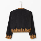 Embroidered Velvet BoleroBlack