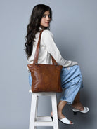 Everyday Elegance Shoulder Tote, Brown