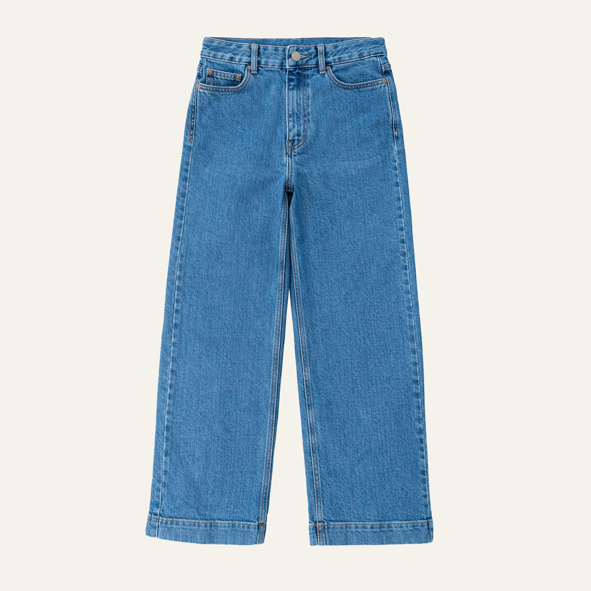 Five Pocket Denim Wide LegsDark Indigo