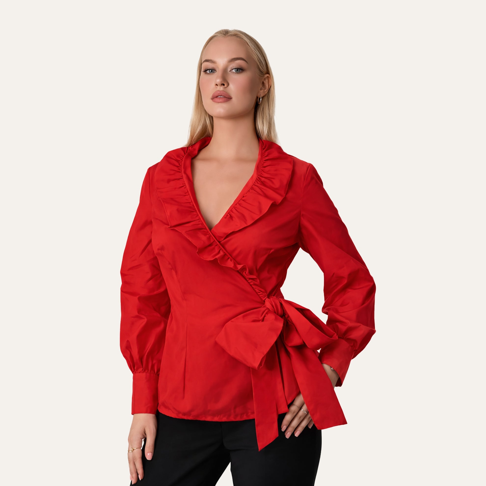 Flamenco Christmas BlouseChristmas Red