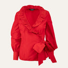 Flamenco Christmas BlouseChristmas Red