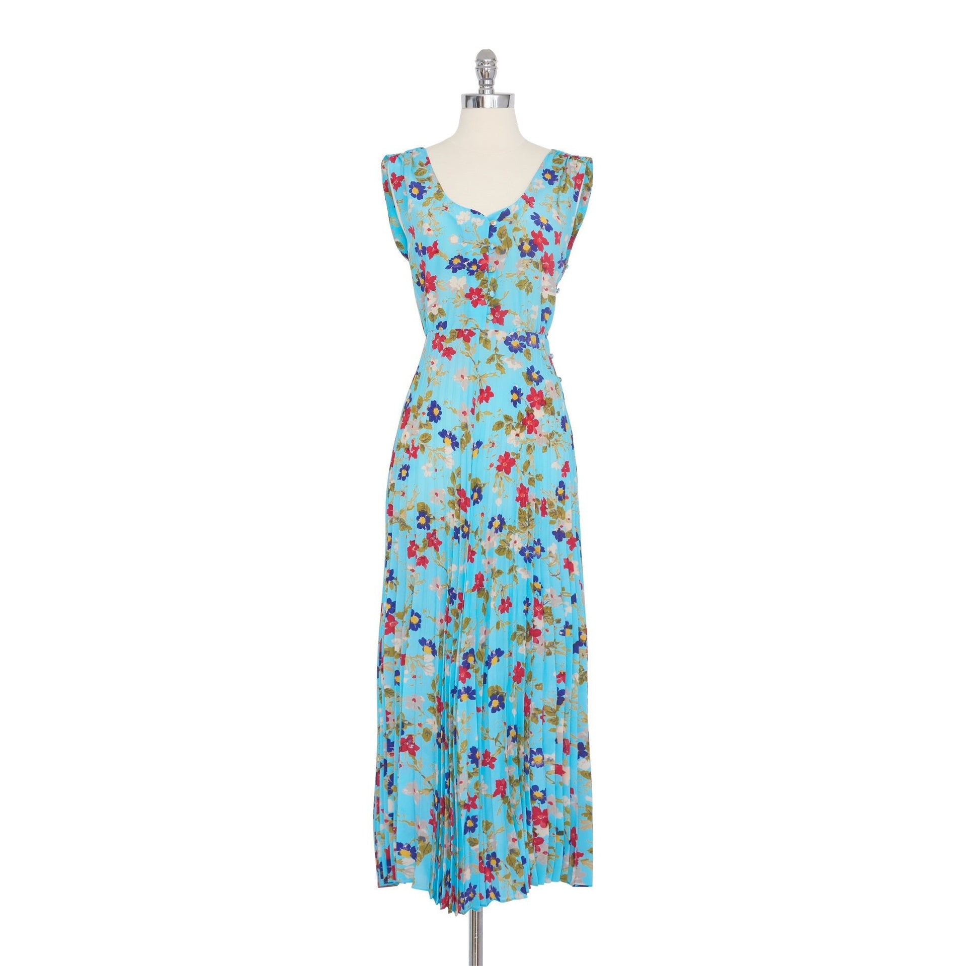 Floral Pleated Maxi Dress – The J. Peterman Company