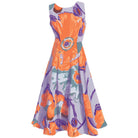 Floral Print A - Line DressOrange Floral