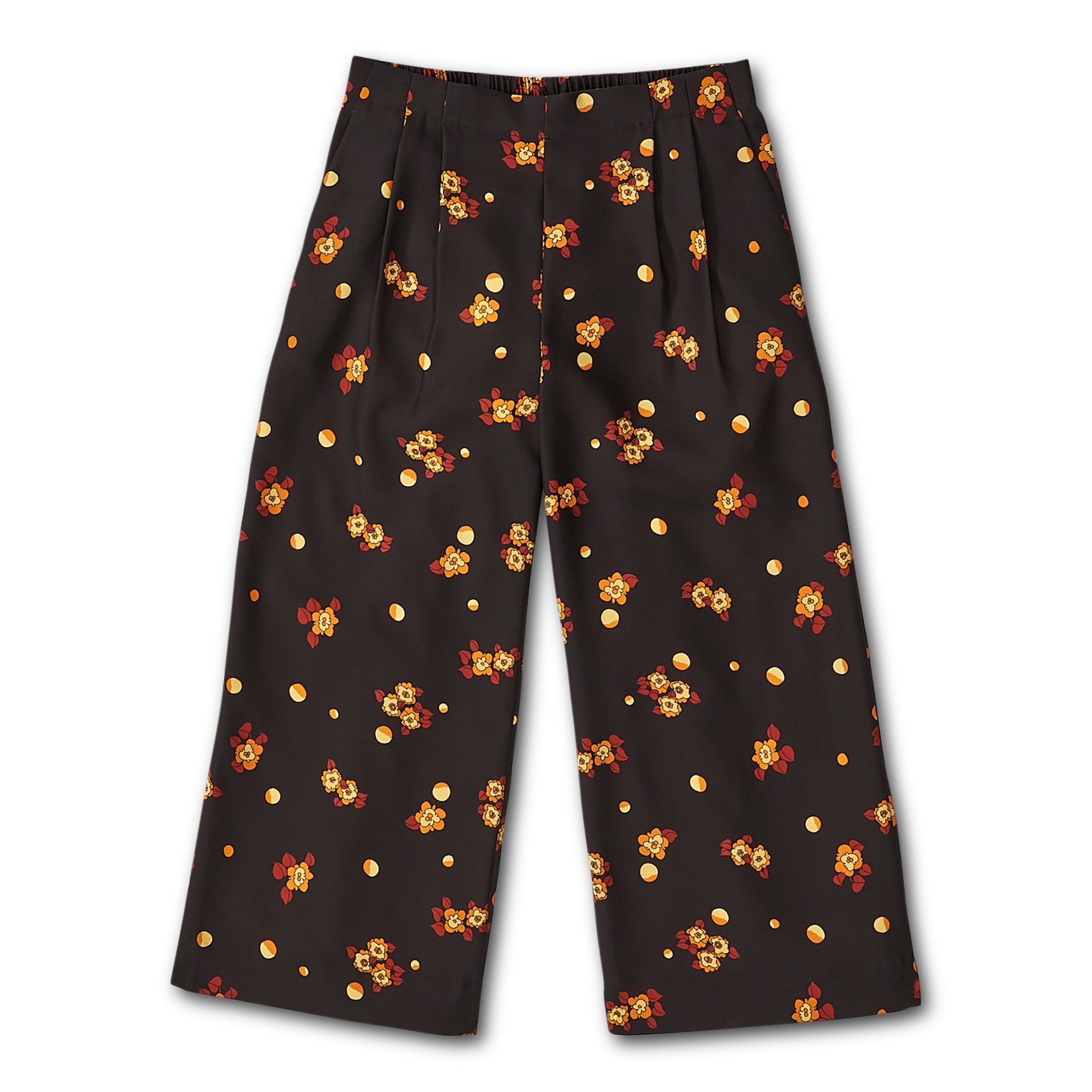 Floral Print PantsBlack Floral