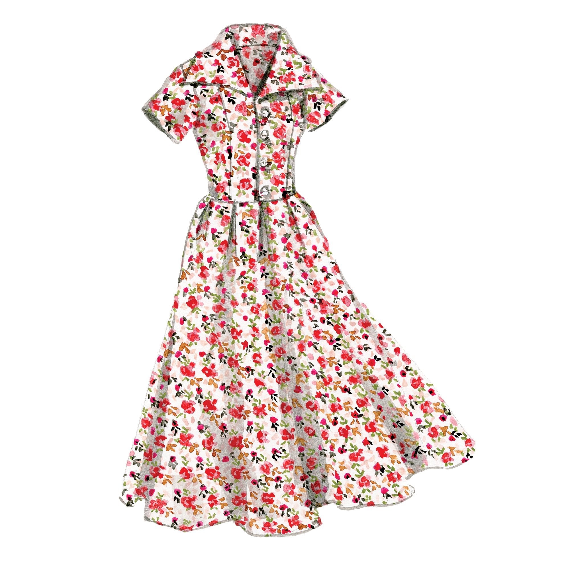 Floral Tea Dress - The J. Peterman Company