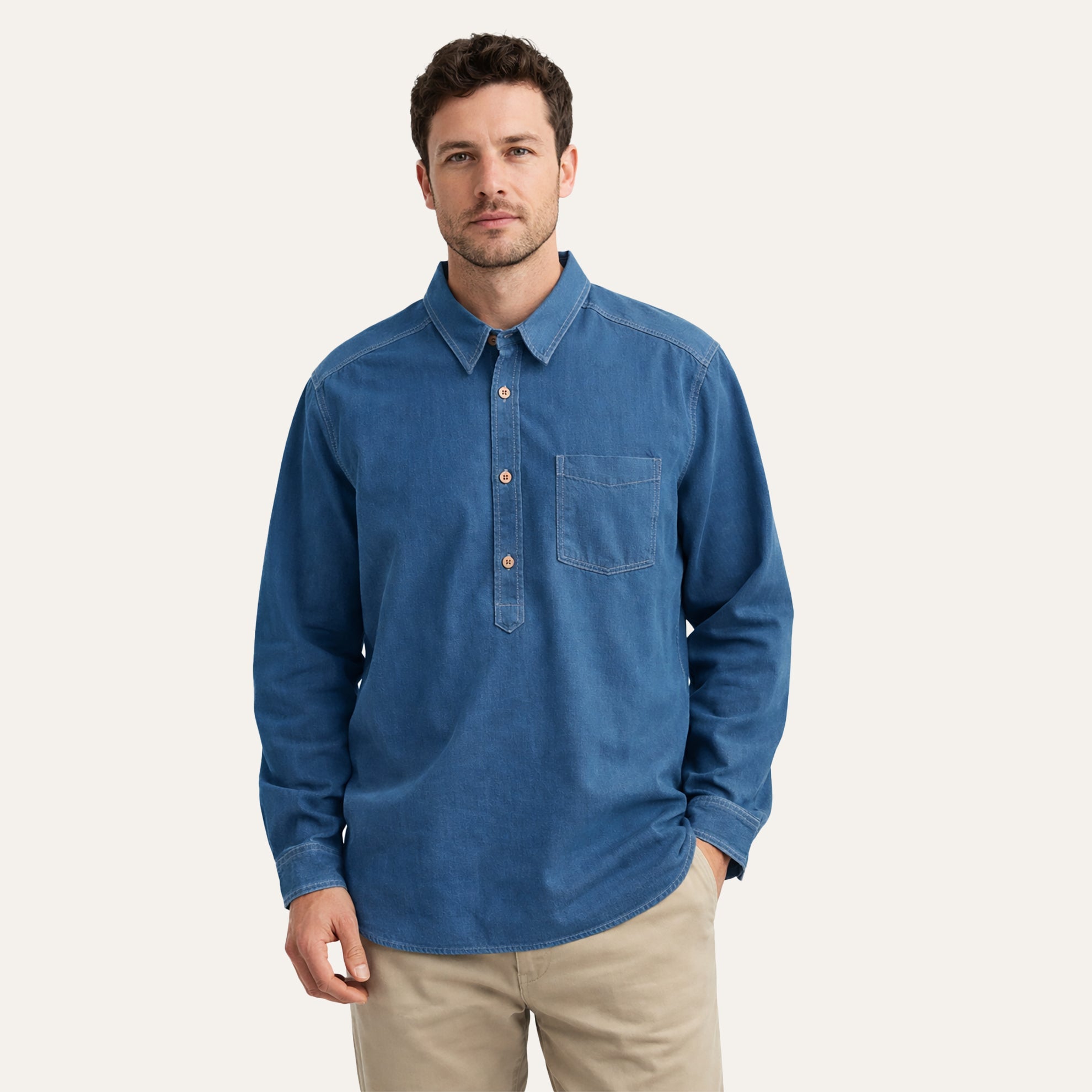 Indigo Island Popover - The J. Peterman Company