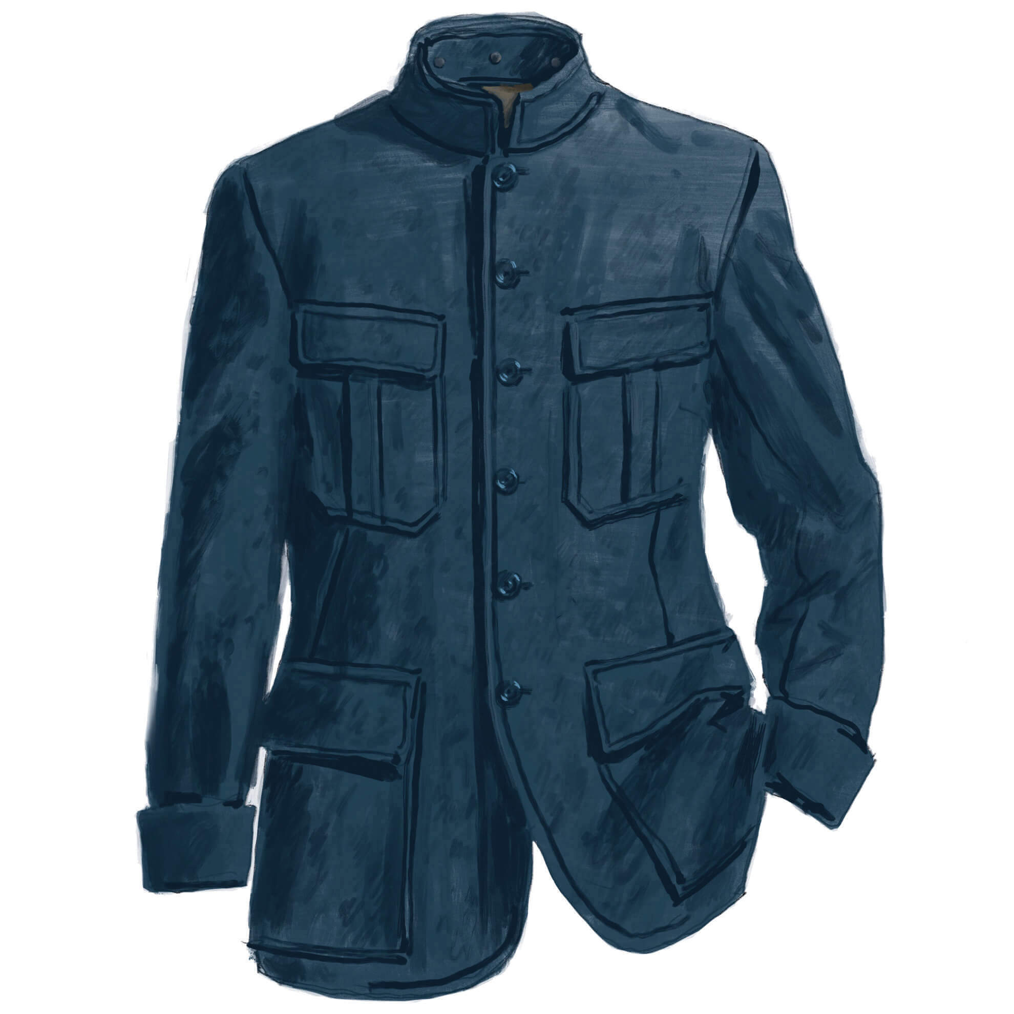 French Military CoatBlue