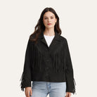 Fringe Suede JacketBlack