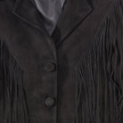 Fringe Suede JacketBlack