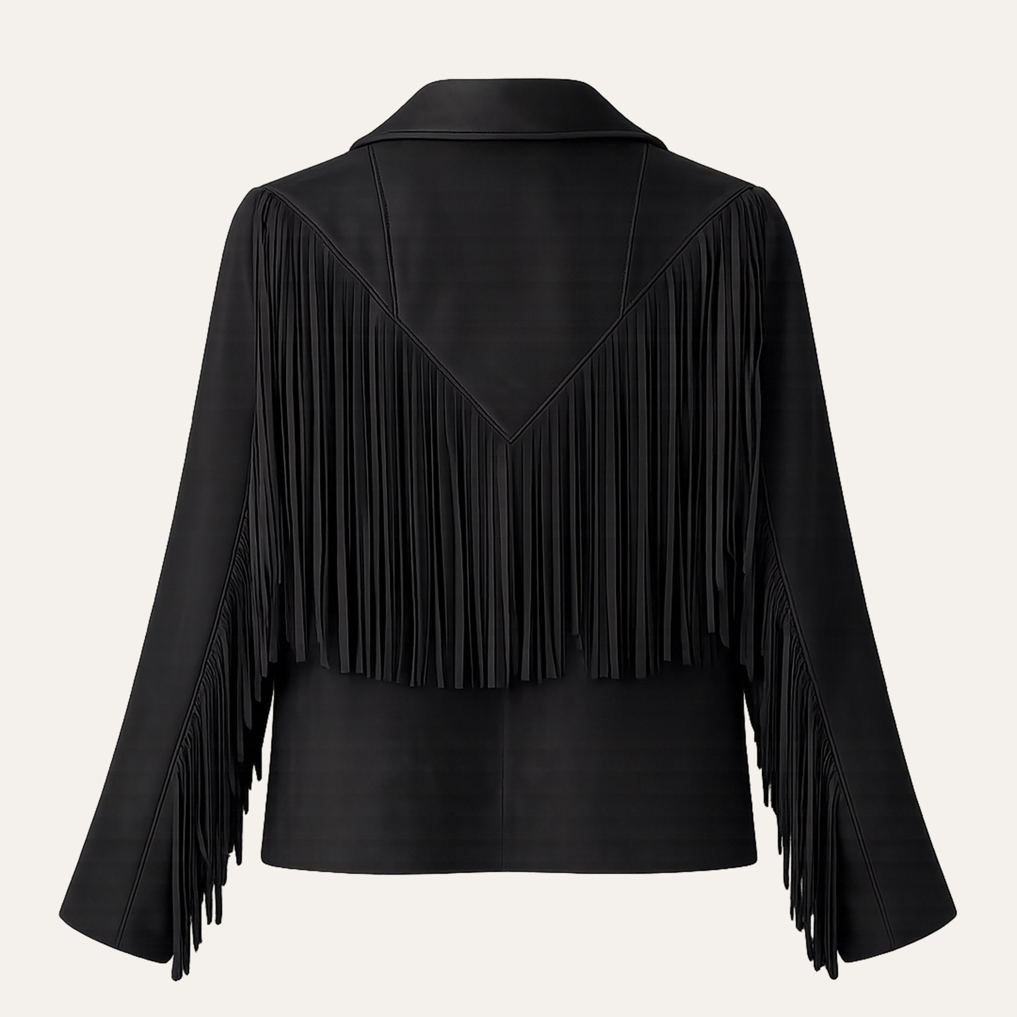 Fringe Suede JacketBlack