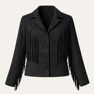 Fringe Suede JacketBlack