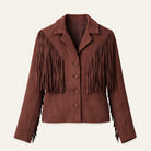 Fringe Suede JacketChocolate