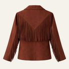 Fringe Suede JacketChocolate