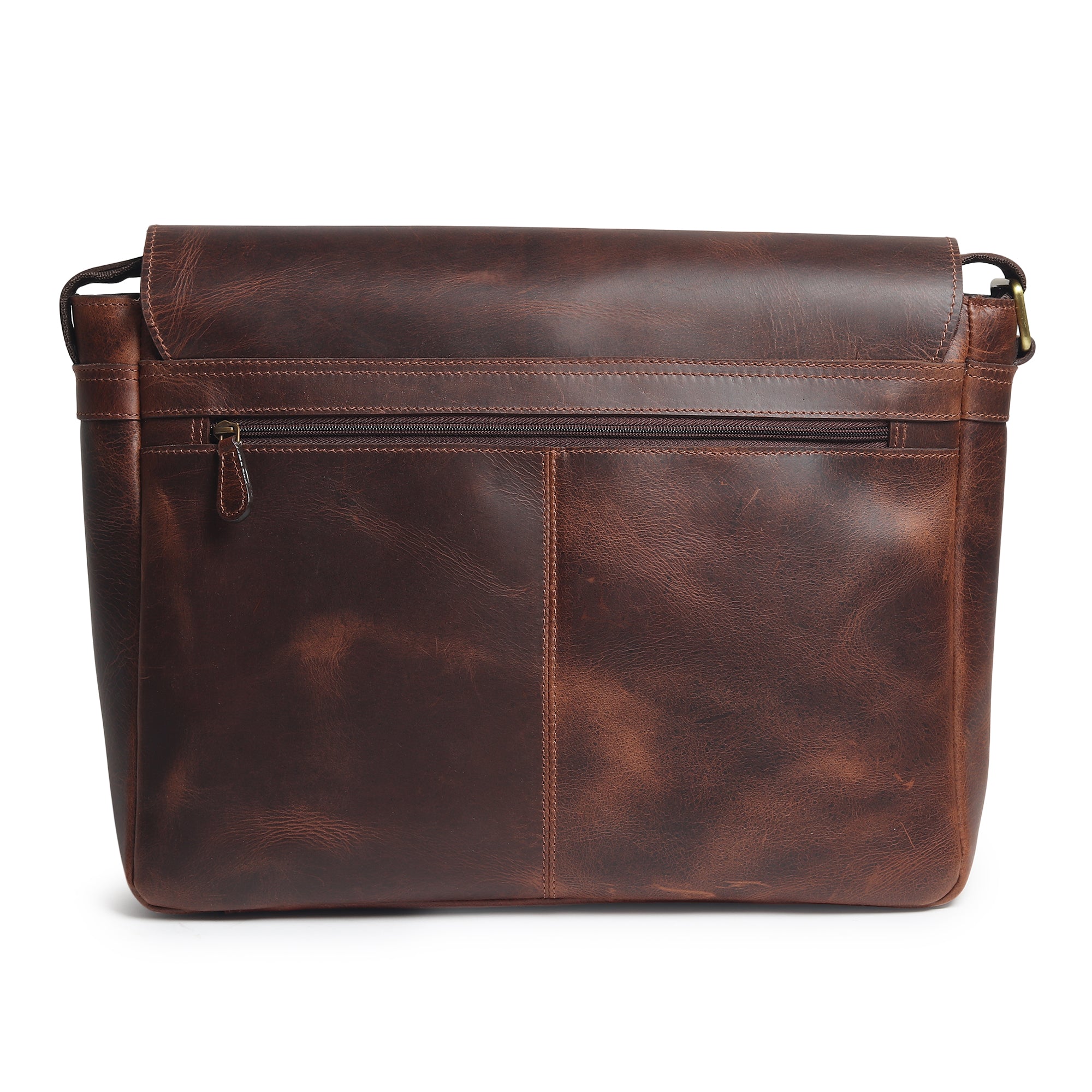 Genuine Sitka Leather Laptop Bag - The J. Peterman Company