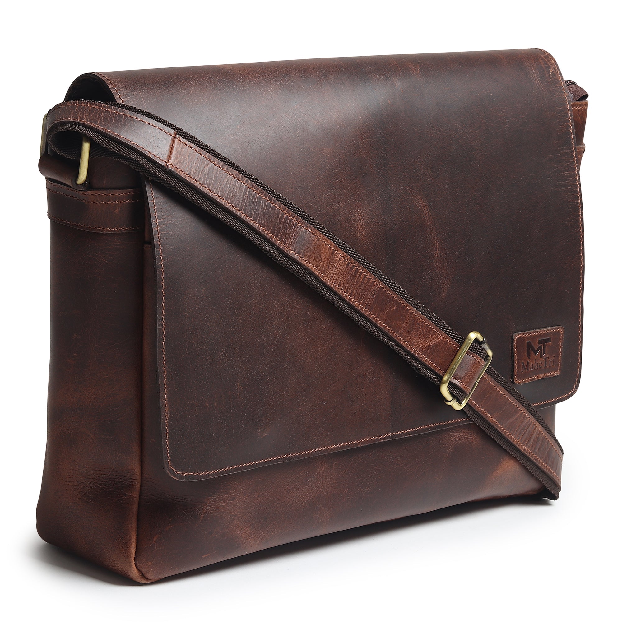 Genuine Sitka Leather Laptop Bag - The J. Peterman Company
