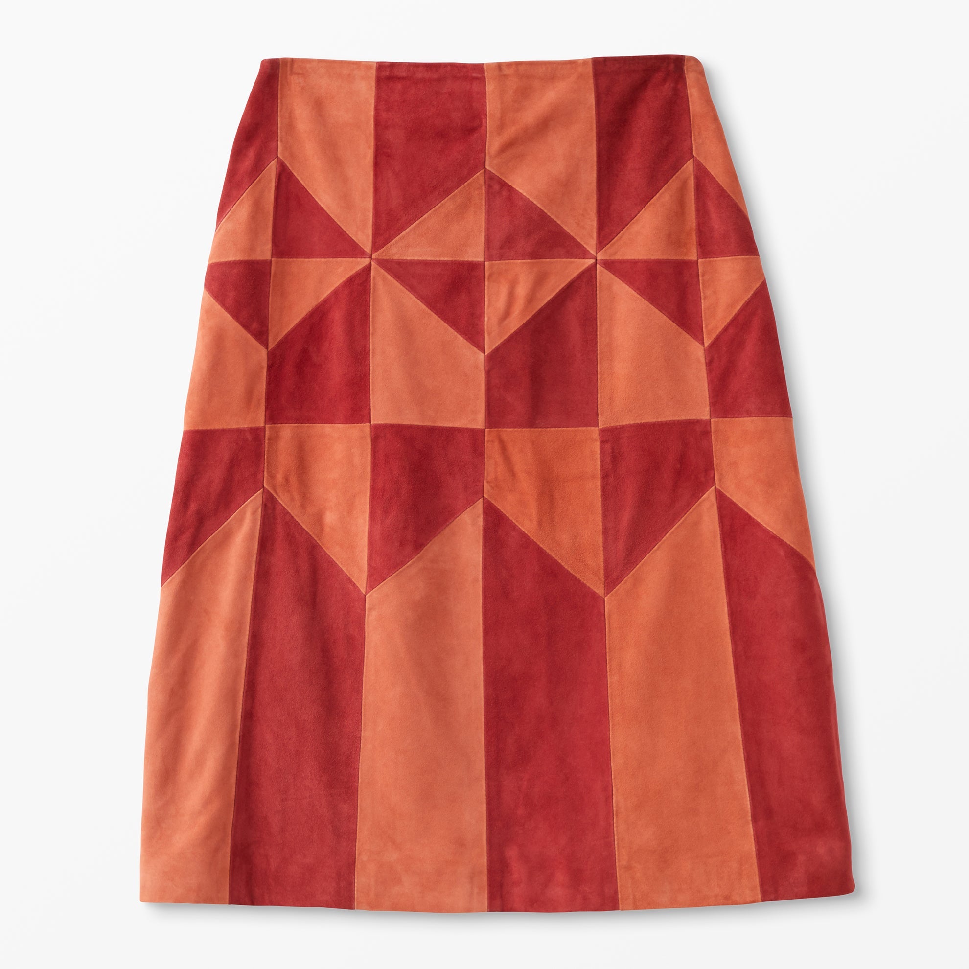 Brown suede skirt quilt best sale