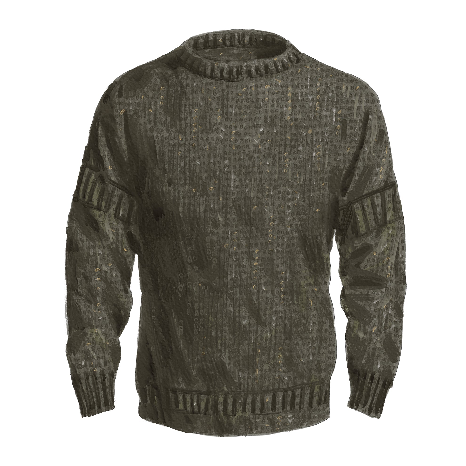 Guernsey Wool SweaterSoft Olive