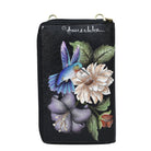 Hand Painted Crossbody Phone Wallet OrganizerHummingbird Heaven