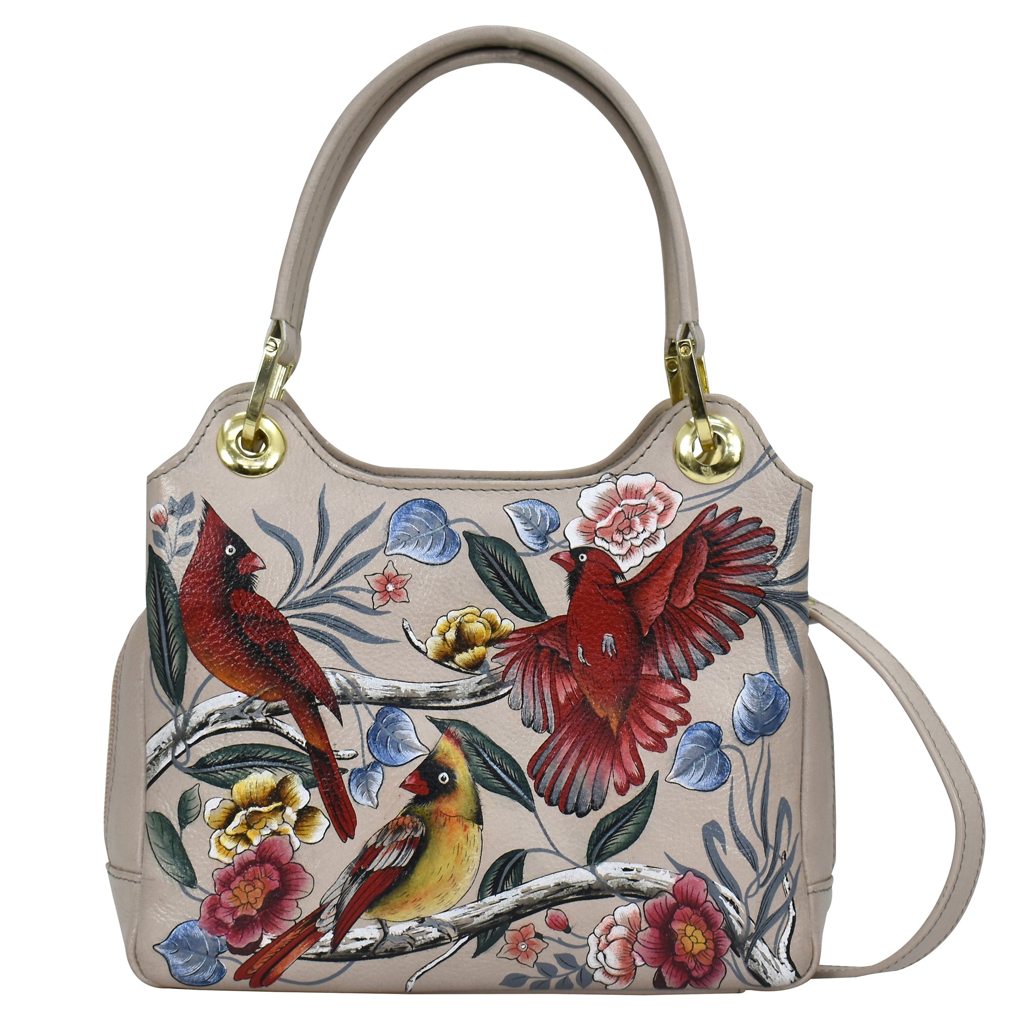 Hand Painted Leather Satchel - The J. Peterman Company
