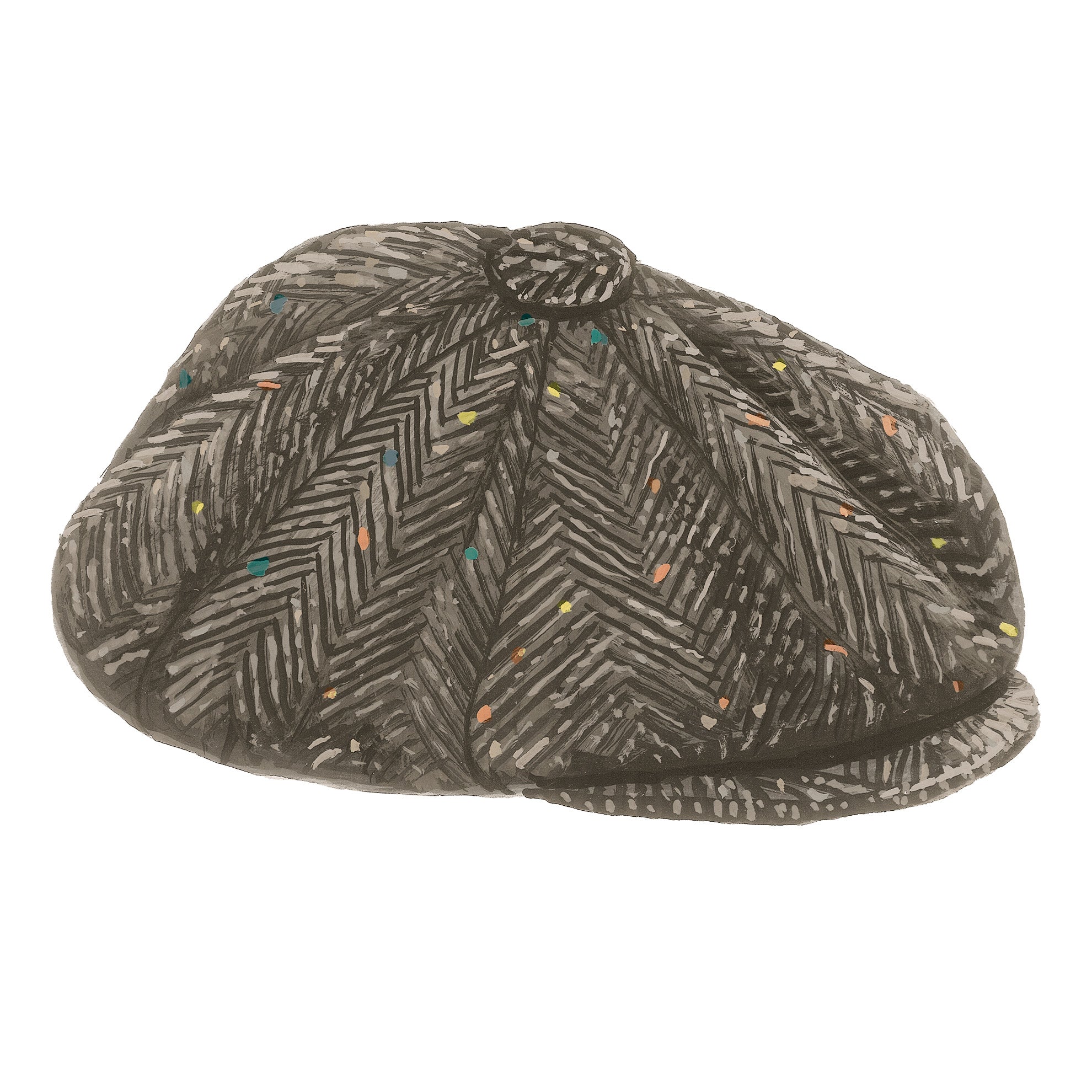 Handsome Thug CapGrey Herringbone