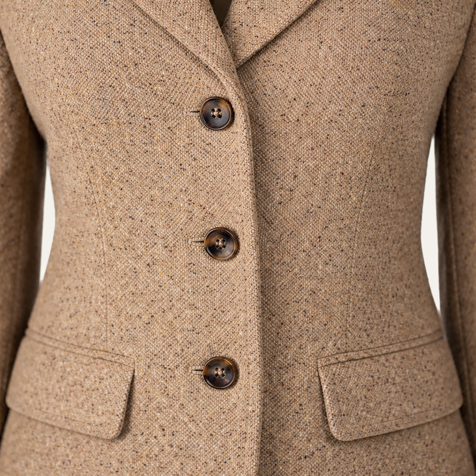 Her Tweed BlazerCamel