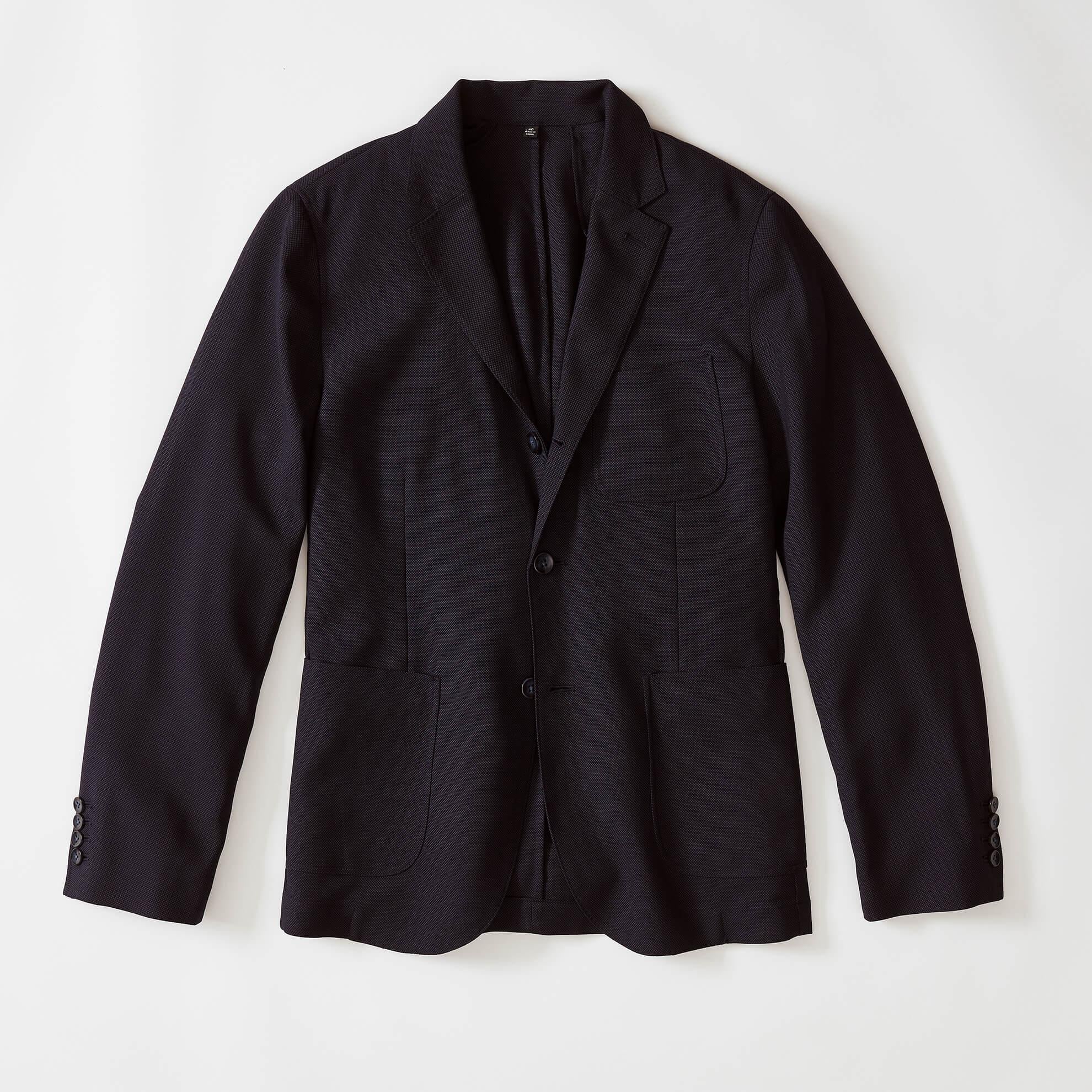 Hopsack Navy Blazer - The J. Peterman Company