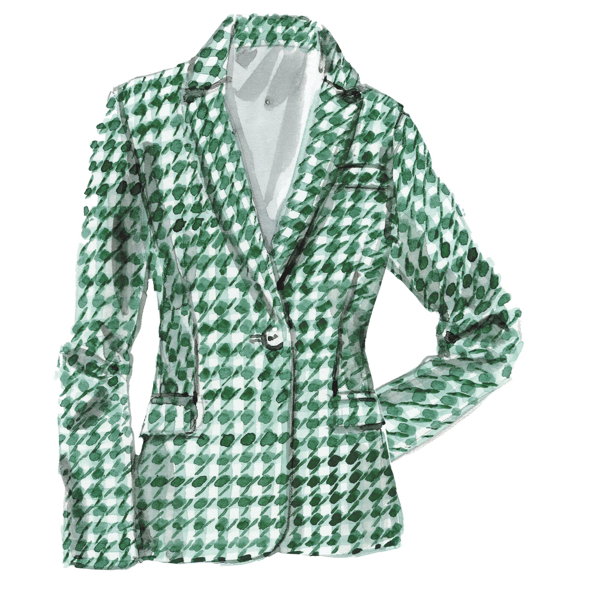 Green Houndstooth