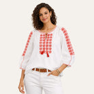 Ilica Street Embroidered BlouseWhite