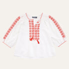 Ilica Street Embroidered BlouseWhite