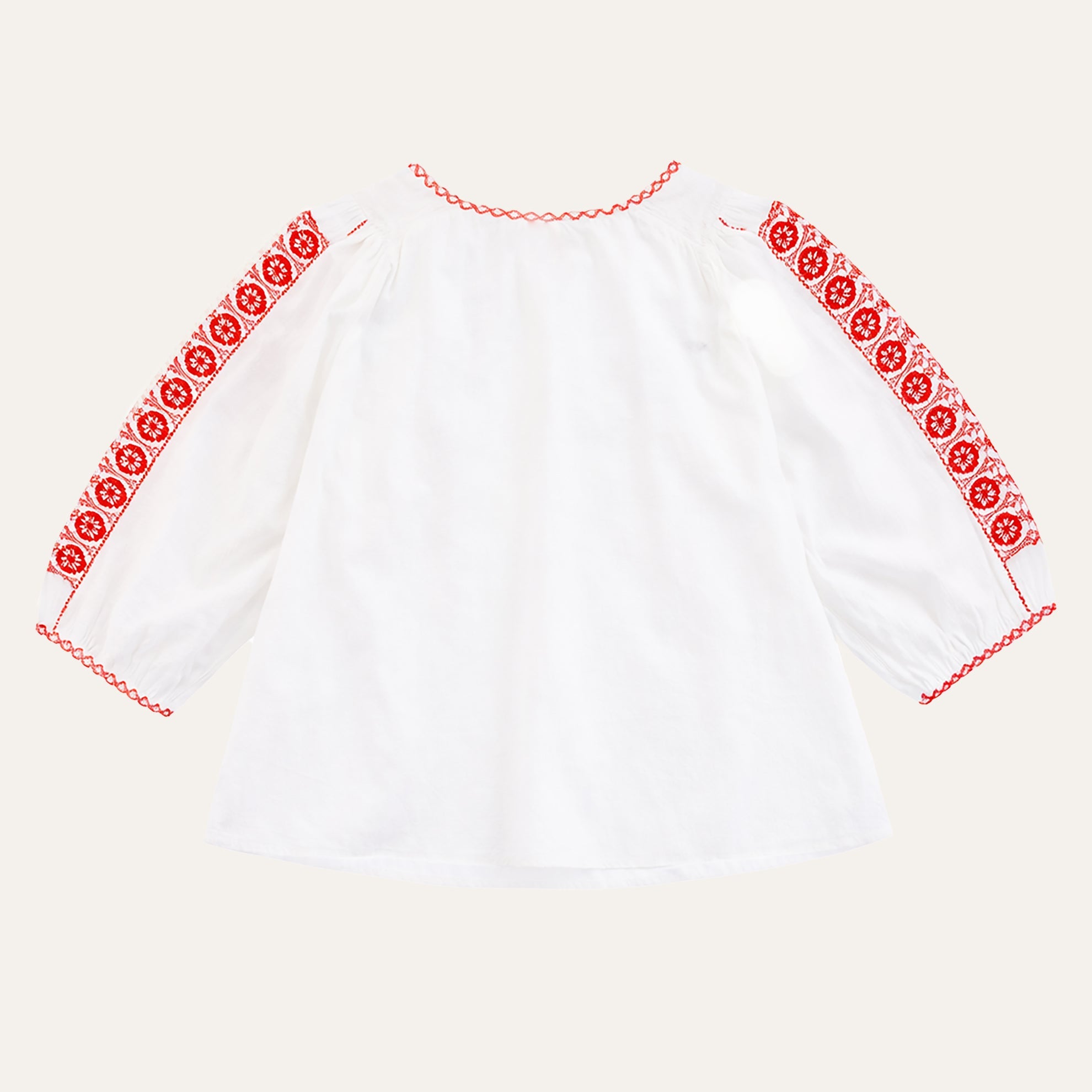 Ilica Street Embroidered BlouseWhite