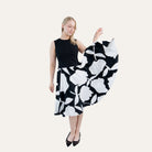 Italian Floral DressBlack and White