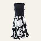 Italian Floral DressBlack and White