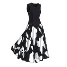 Italian Floral DressBlack and White