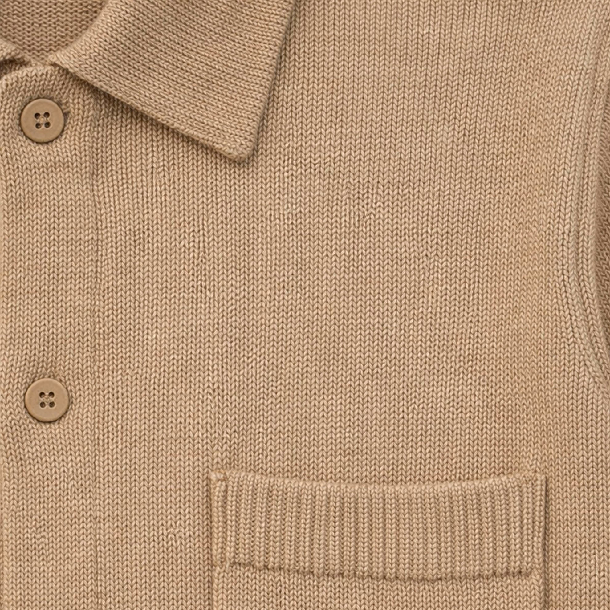 Linen Button Front Sweater - The J. Peterman Company