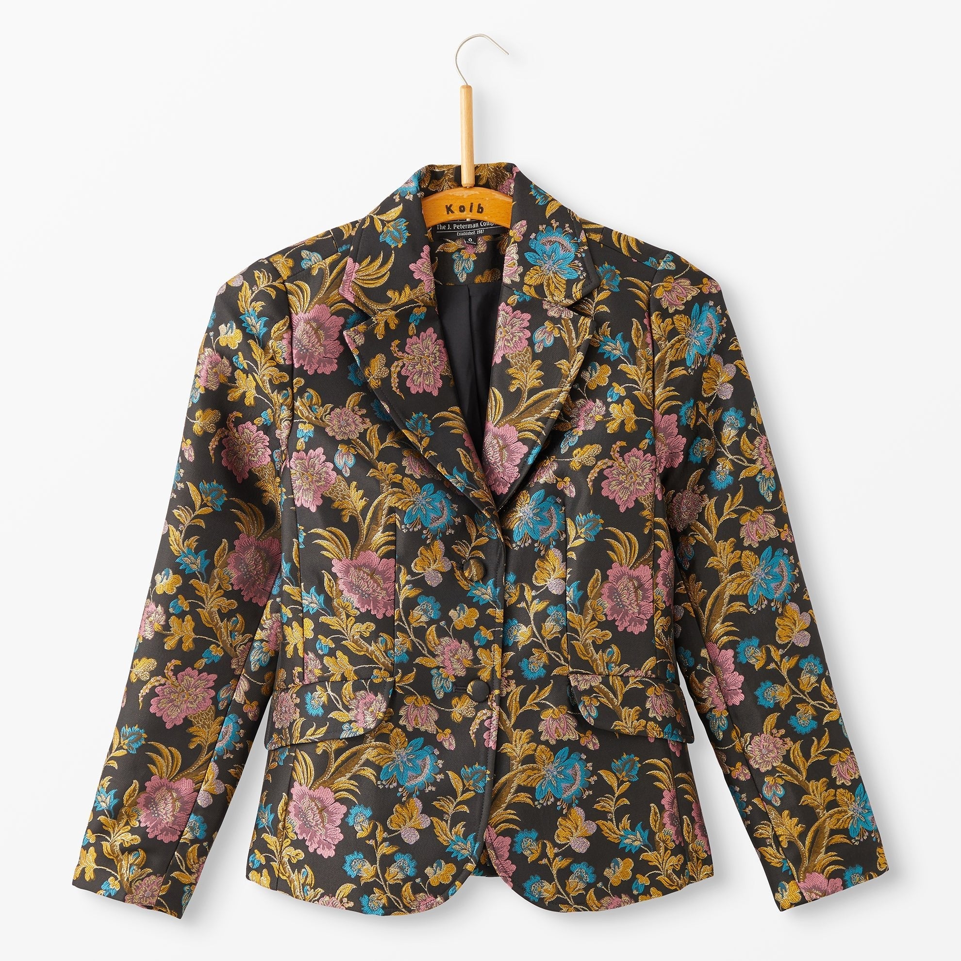 Free retailer People James Jacquard Blazer in Big Bloom