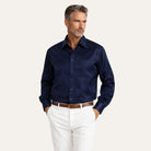 JG Silk ShirtDark Blue