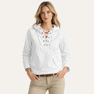 Lace - Up Sailing SmockWhite