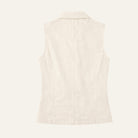 Lana's Tie - Front Linen BlouseIvory