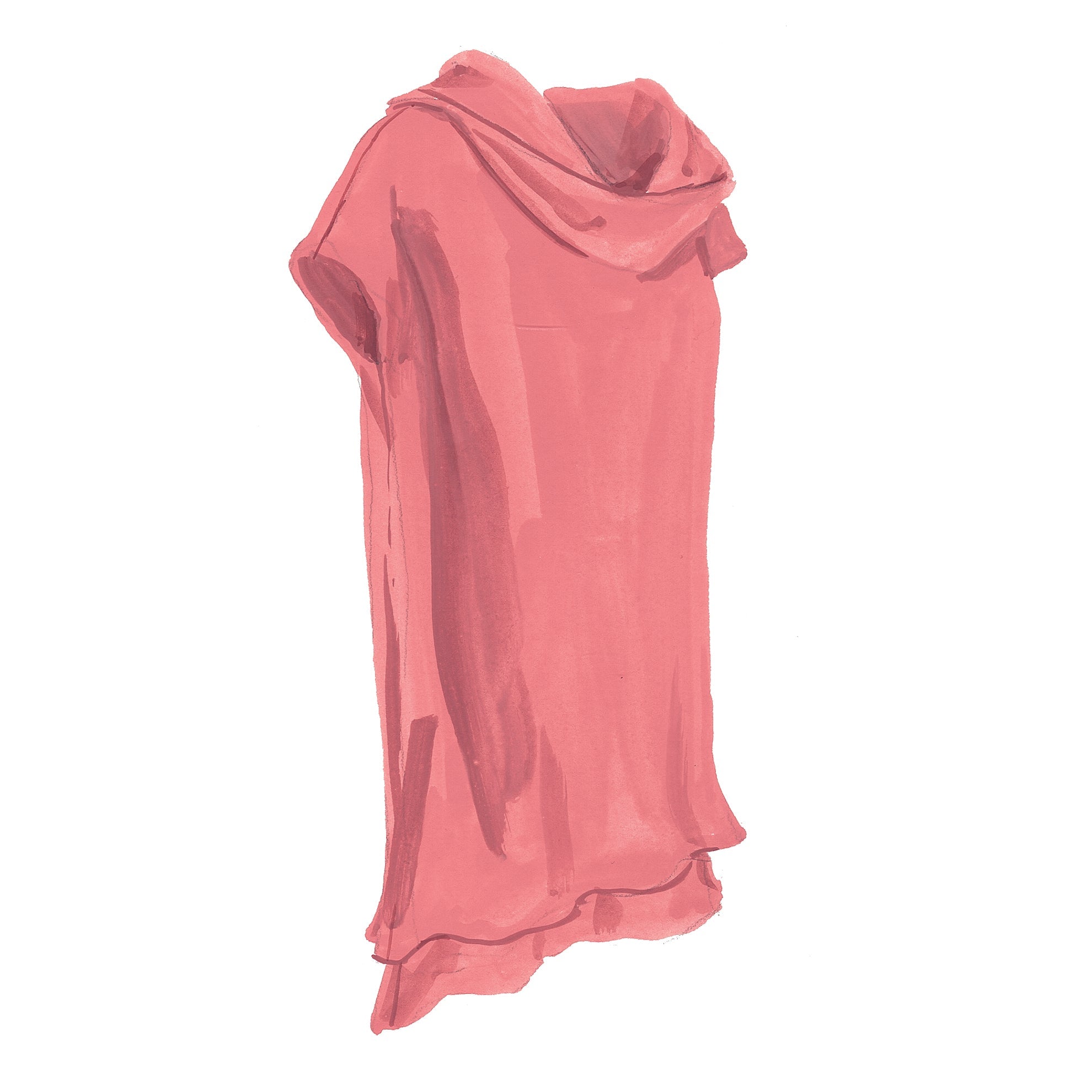 Layered Silk TunicPink