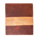 Leather Checkbook CoverAmerican Bison - Black
