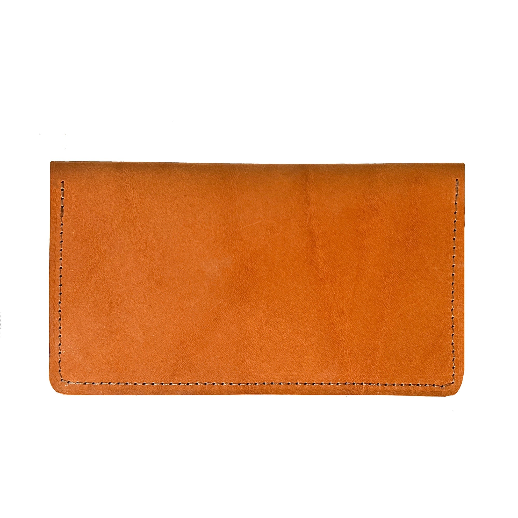 Leather Checkbook CoverVegetable Tanned - Tan